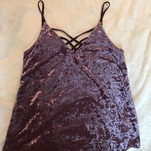 Velvet tank top
